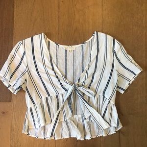 LA Hearts front tie top